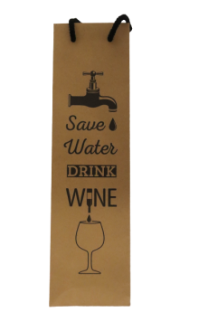 1er Tragetasche "Save Water Drink Wine"
